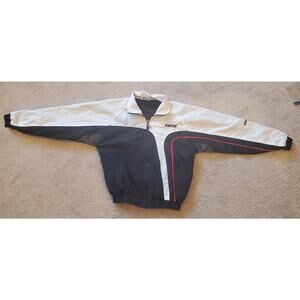 Child Size 128 (7/8) Black and White Windbreaker Jacket